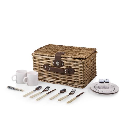  PICNIC TIME Picnic Time Catalina English Style Picnic Basket with Service for Two, Dahlia Collection