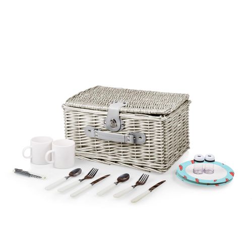  PICNIC TIME Picnic Time Catalina English Style Picnic Basket with Service for Two, Dahlia Collection