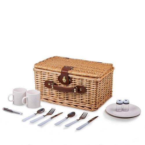  PICNIC TIME Picnic Time Catalina English Style Picnic Basket with Service for Two, Dahlia Collection