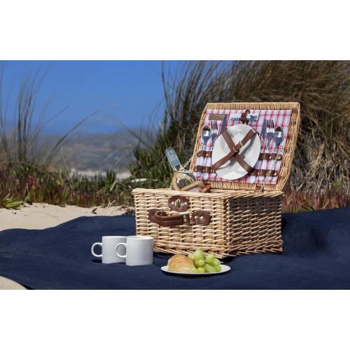  PICNIC TIME Picnic Time Catalina English Style Picnic Basket with Service for Two, Dahlia Collection