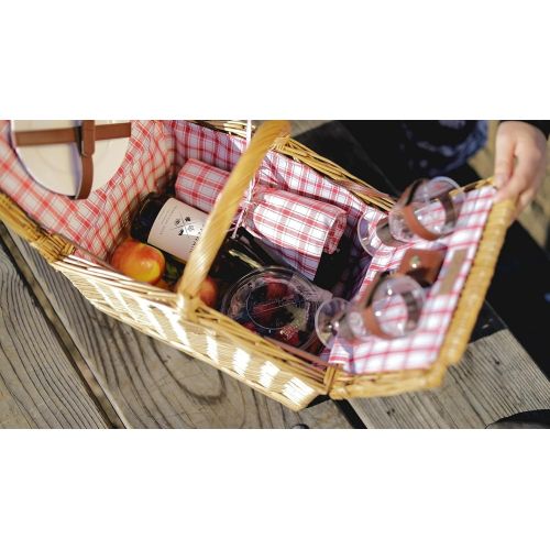  PICNIC TIME Picnic Time Piccadilly Picnic Basket For Two, Anthology Collection