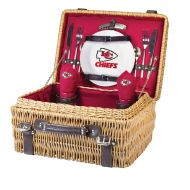 PICNIC TIME NFL Kansas City Chiefs Champion Picnic Basket with Deluxe Service for Two, Red