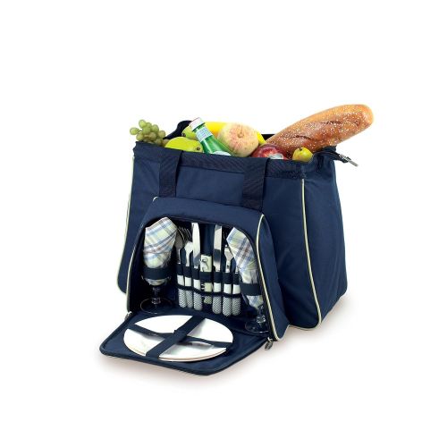  PICNIC TIME Picnic Time Toluca Insulated Cooler Tote, Navy
