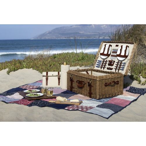  PICNIC TIME Picnic Time Charleston Premium Picnic Basket with Deluxe Service for Four