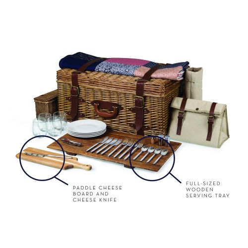  PICNIC TIME Picnic Time Charleston Premium Picnic Basket with Deluxe Service for Four