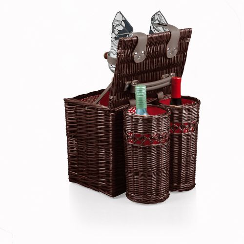  PICNIC TIME Picnic Time Vino Picnic Basket with Wine and Cheese Service for Two, Adeline Collection