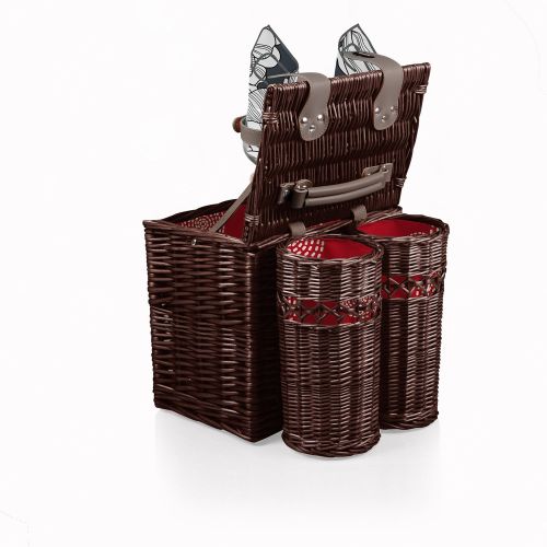  PICNIC TIME Picnic Time Vino Picnic Basket with Wine and Cheese Service for Two, Adeline Collection