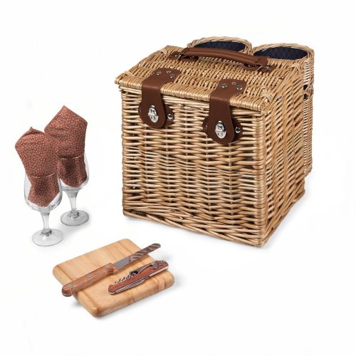  PICNIC TIME Picnic Time Vino Picnic Basket with Wine and Cheese Service for Two, Adeline Collection