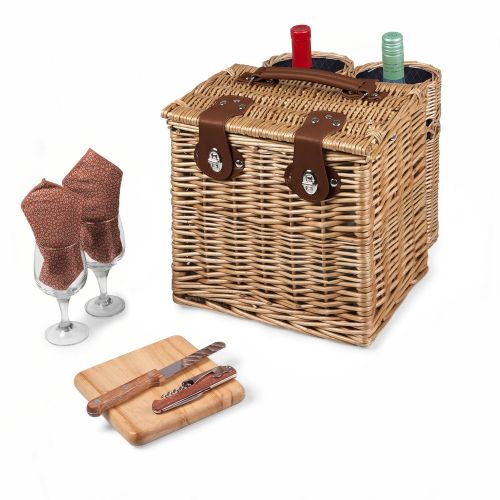  PICNIC TIME Picnic Time Vino Picnic Basket with Wine and Cheese Service for Two, Adeline Collection