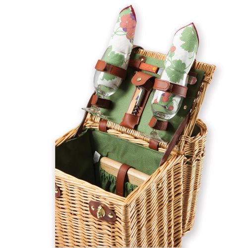  PICNIC TIME Picnic Time Vino Picnic Basket with Wine and Cheese Service for Two, Adeline Collection