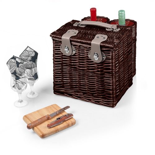  PICNIC TIME Picnic Time Vino Picnic Basket with Wine and Cheese Service for Two, Adeline Collection