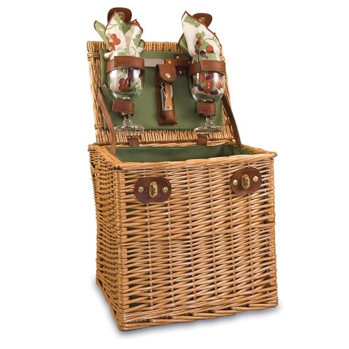  PICNIC TIME Picnic Time Vino Picnic Basket with Wine and Cheese Service for Two, Adeline Collection