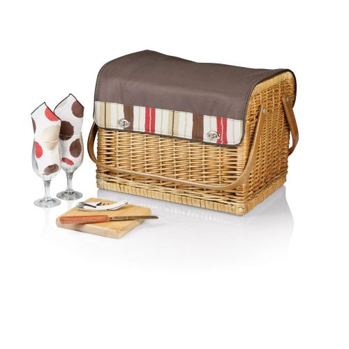  PICNIC TIME Picnic Time Kabrio Picnic Basket with Wine and Cheese Service for Two