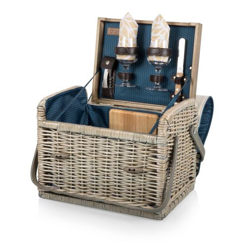  PICNIC TIME Picnic Time Kabrio Picnic Basket with Wine and Cheese Service for Two