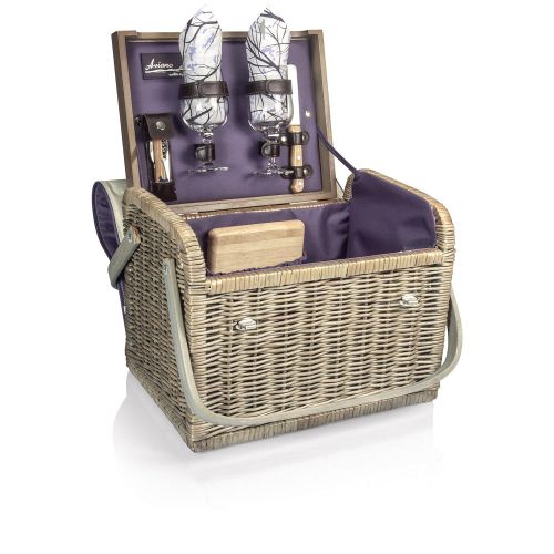  PICNIC TIME Picnic Time Kabrio Picnic Basket with Wine and Cheese Service for Two