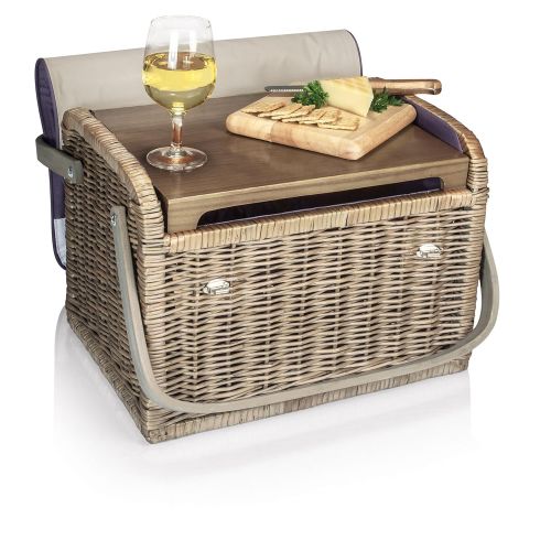  PICNIC TIME Picnic Time Kabrio Picnic Basket with Wine and Cheese Service for Two