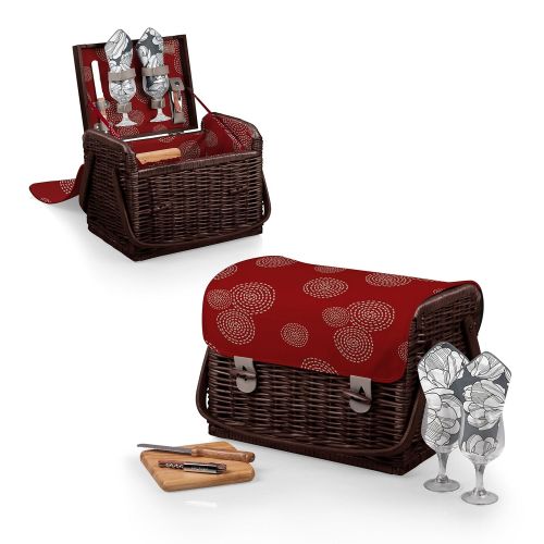  PICNIC TIME Picnic Time Kabrio Picnic Basket with Wine and Cheese Service for Two
