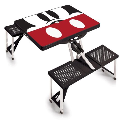  PICNIC TIME Disney Classics Mickey/Minnie Mouse Portable Folding Picnic Table with Seating for 4