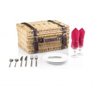 PICNIC TIME Picnic Time Champion Picnic Basket with Deluxe Service for 2, Red