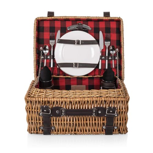  PICNIC TIME Picnic Time Champion Picnic Basket with Deluxe Service for 2, Red