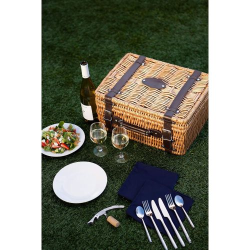  PICNIC TIME Picnic Time Champion Picnic Basket with Deluxe Service for 2, Red