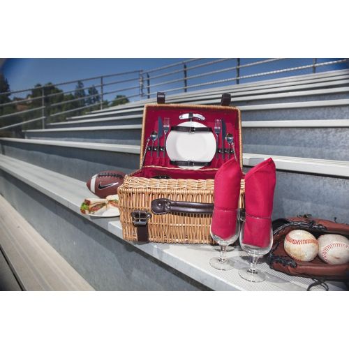  PICNIC TIME Picnic Time Champion Picnic Basket with Deluxe Service for 2, Red