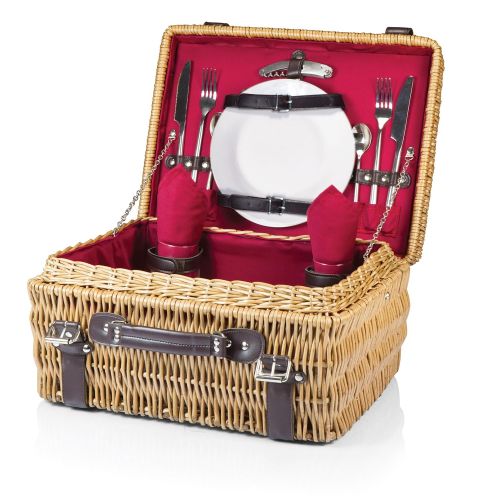  PICNIC TIME Picnic Time Champion Picnic Basket with Deluxe Service for 2, Red