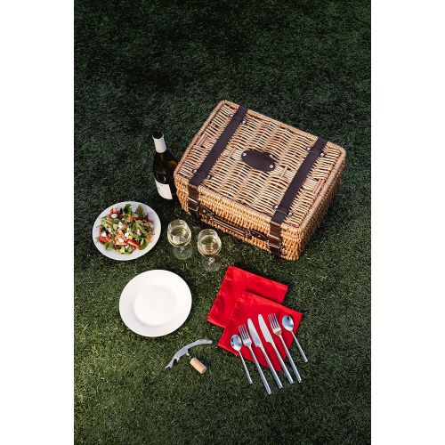  PICNIC TIME Picnic Time Champion Picnic Basket with Deluxe Service for 2, Red