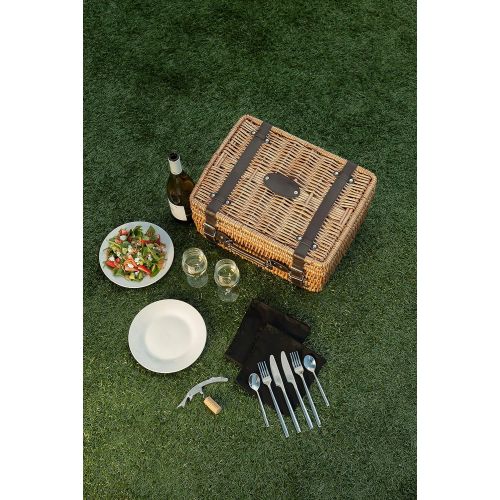  PICNIC TIME Picnic Time Champion Picnic Basket with Deluxe Service for 2, Red