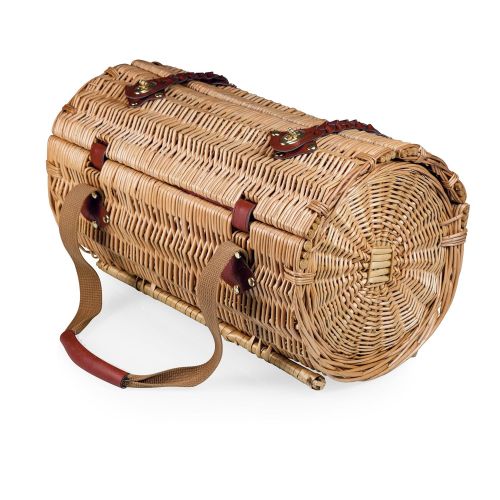  PICNIC TIME Picnic Time Verona Insulated Wine Basket with Wine/Cheese Service for Two, Pine Green