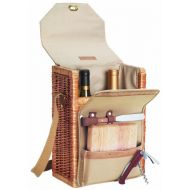 PICNIC TIME Picnic Time Corsica Insulated Wine Basket with Wine and Cheese Accessories