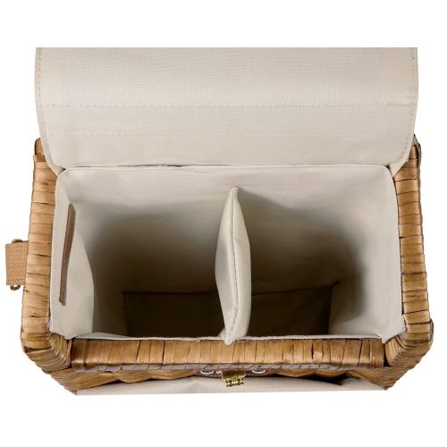  PICNIC TIME Picnic Time Corsica Insulated Wine Basket with Wine and Cheese Accessories