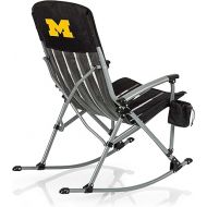 PICNIC TIME NCAA Outdoor Rocking, XL Heavy Duty Camping Chair for Adults