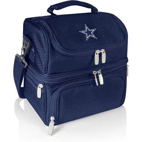  PICNIC TIME NFL Dallas Cowboys Pranzo Insulated Lunch Tote with Service for One, Navy