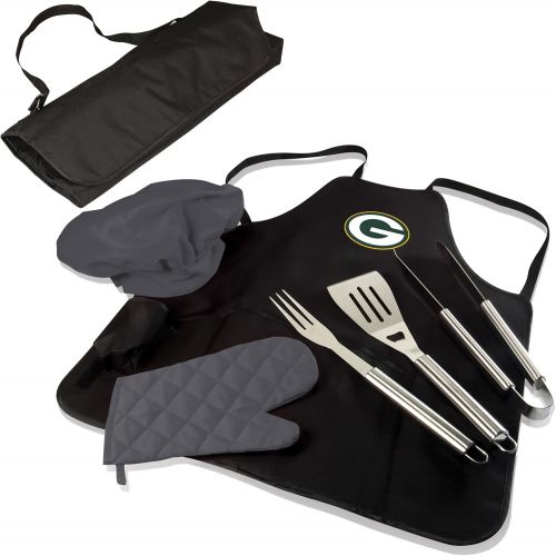  PICNIC TIME NFL BBQ Apron Tote Pro, Green Bay Packers