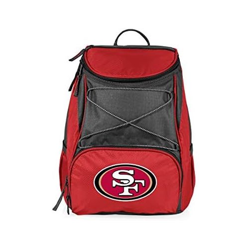  PICNIC TIME NFL San Francisco 49ers PTX Insulated Backpack Cooler, Red