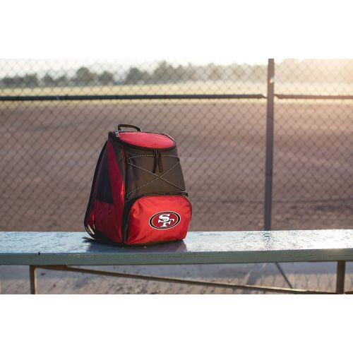  PICNIC TIME NFL San Francisco 49ers PTX Insulated Backpack Cooler, Red