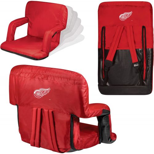  PICNIC TIME NHL Detroit Red Wings Portable Ventura Reclining Stadium Seat