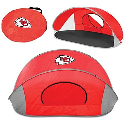  PICNIC TIME NFL Kansas City Chiefs Manta Portable Beach Tent Pop Up Tent Beach Sun Shelter Pop Up