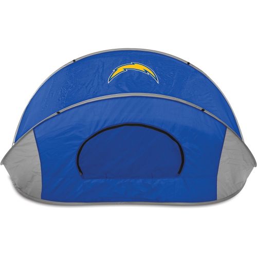  PICNIC TIME NFL Los Angeles Chargers Manta Portable Pop-Up Sun/Wind Shelter, Blue