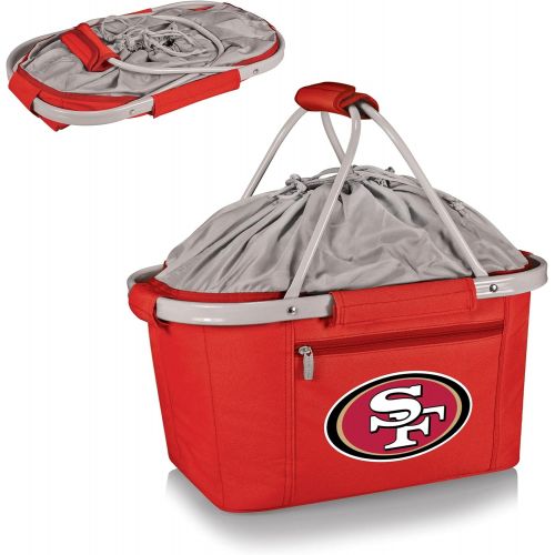  PICNIC TIME NFL San Francisco 49ers Metro Insulated Basket, Red