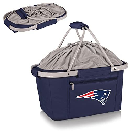  PICNIC TIME NFL New England Patriots Metro Insulated Basket, Navy