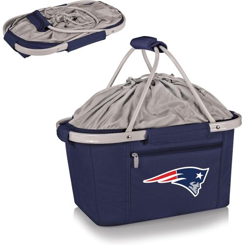  PICNIC TIME NFL New England Patriots Metro Insulated Basket, Navy