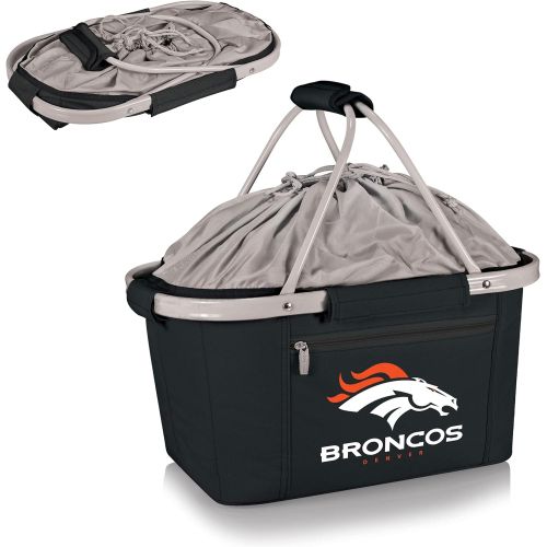  PICNIC TIME NFL Denver Broncos Metro Insulated Basket, Black