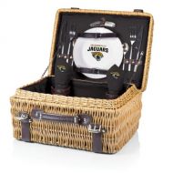 PICNIC TIME NFL Jacksonville Jaguars Champion Picnic Basket with Deluxe Service for Two, Black