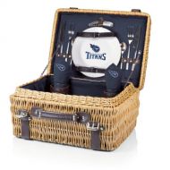 PICNIC TIME NFL Tennessee Titans Champion Picnic Basket with Deluxe Service for Two, Navy