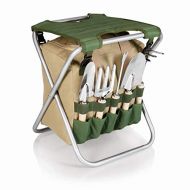 ONIVA - a Picnic Time Brand Gardener 5-Piece Garden Tool Set With Tote And Folding Seat