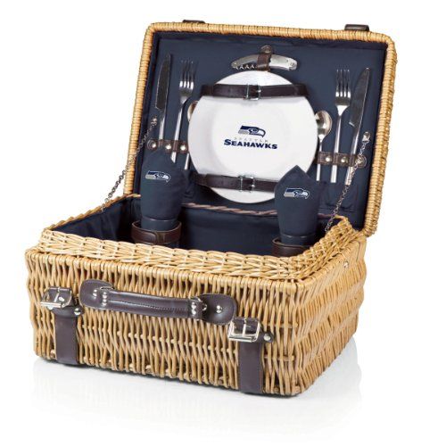  PICNIC TIME NFL Champion Picnic Basket with Deluxe Service for Two