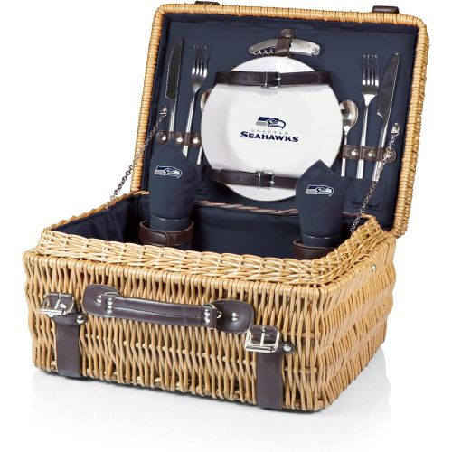  PICNIC TIME NFL Champion Picnic Basket with Deluxe Service for Two