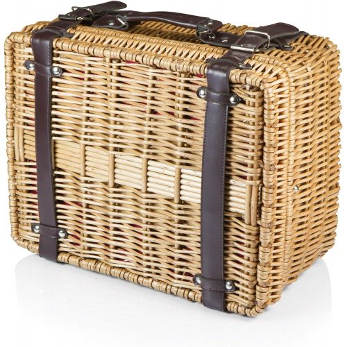  Picnic Time Champion Picnic Basket with Deluxe Service for 2, Red